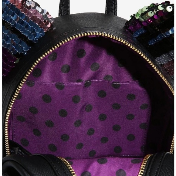 Night life Party Loungefly Black RARE Iridescent Rainbow ***FIRM PRICE main image 7